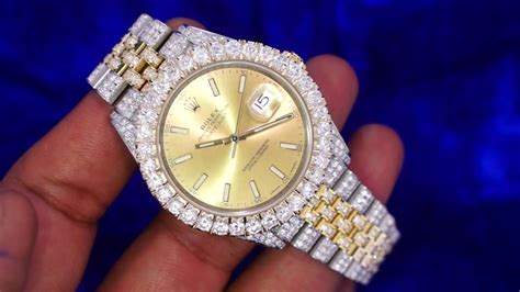 rolex jubilee iced out buss